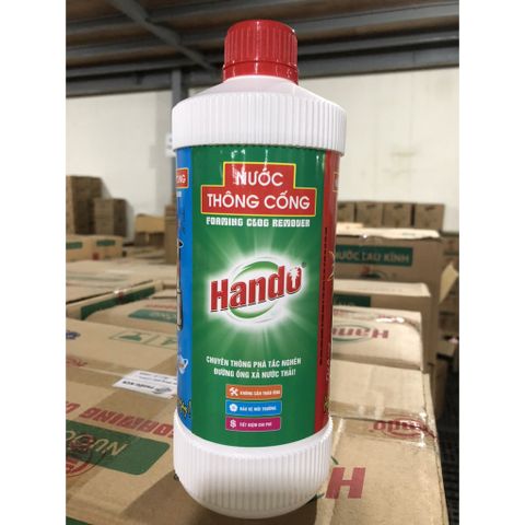 Nước Thông Tắc Đường Ống Thoát Nước Hando 570ml - Tẩy Rửa Siêu Nhanh, Giải Quyết Tắc Nghẽn Hiệu Quả, An Toàn Cho Đường Ống