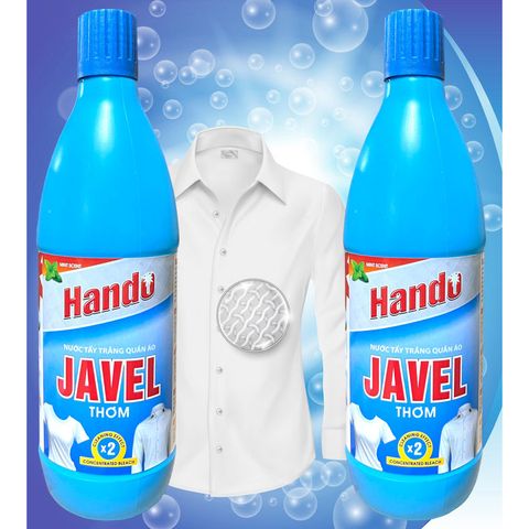Nước Tẩy Trắng Quần Áo Hando Javen 20L - Đậm Đặc, Diệt Khuẩn, Hiệu Quả Chống Ố Mốc, Thích Hợp Cho Tiệm Giặt Công Nghiệp
