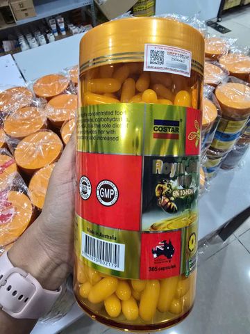 Sữa Ong Chúa Costar 1600mg Chính Hãng Australia - Hỗ Trợ Sức Khỏe, Da Đẹp, Tóc Khỏe - Lọ 365 Viên Dinh Dưỡng Tự Nhiên