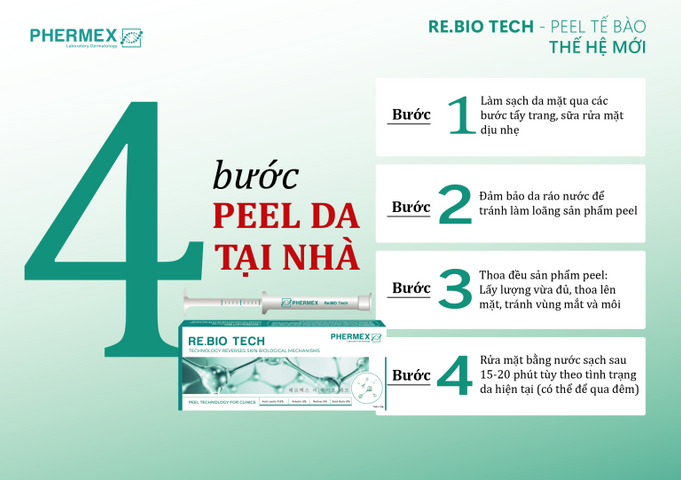 Peel Tế Bào Thế Hệ Mới Caryophy PHERMEX - Tẩy Da Chết Siêu Hiệu Quả, Chống Nám, Dưỡng Ẩm, Phù Hợp Mọi Loại Da