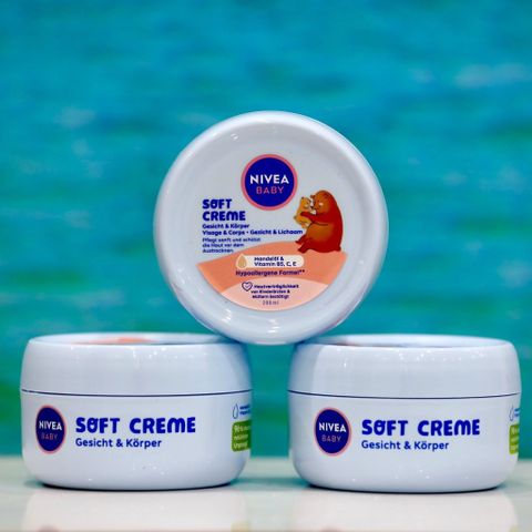 Kem Dưỡng Da Nivea Baby Soft Creme 200ml - Dưỡng Ẩm An Toàn cho Trẻ Sơ Sinh và Trẻ Em, Bảo Vệ Da 24h