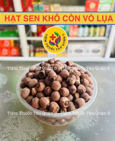 Hạt Sen Khô Nguyên Vỏ Lụa Đặc Biệt - Thơm Ngon 500g, Giàu Dinh Dưỡng, Thanh Lọc Cơ Thể