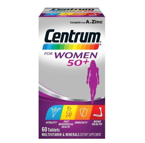 Viên uống Vitamin tổng hợp Centrum For Women 50+ - 90 viên hỗ trợ sức khỏe, trẻ hóa và tăng cường miễn dịch cho phụ nữ từ 50 tuổi trở lên