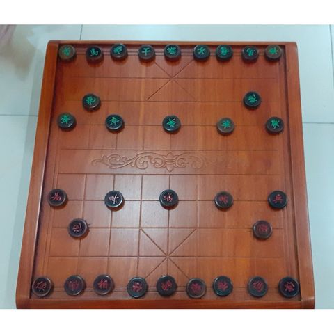 Bàn Cờ Tướng Gỗ Hương Tự Nhiên 60cm - Sang Trọng Có Ngăn Kéo Cuốn Thư, Quà Tặng Ý Nghĩa Cho Bố, Đồng Nghiệp