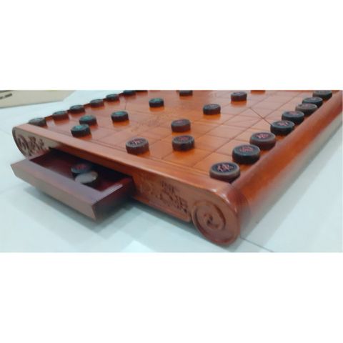 Bàn Cờ Tướng Chân Quỳ Cao Cấp - Bàn Cờ Gỗ Hương Tự Nhiên Với Ngăn Kéo Tiện Lợi - Quà Tặng Sang Trọng Vuaco