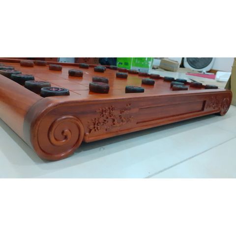 Bàn Cờ Tướng Chân Quỳ Cao Cấp - Bàn Cờ Gỗ Hương Tự Nhiên Với Ngăn Kéo Tiện Lợi - Quà Tặng Sang Trọng Vuaco
