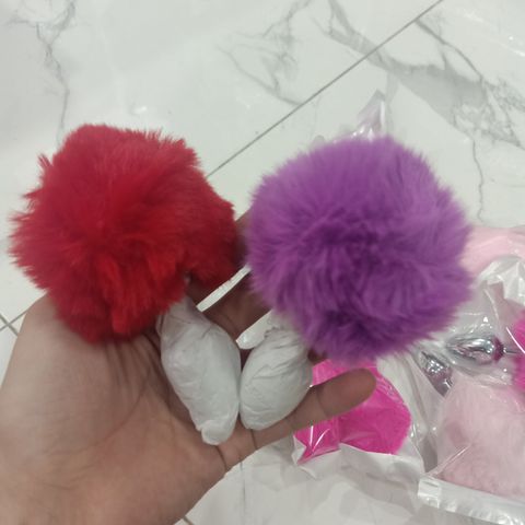 Bông Cosplay Đuôi Thỏ Nhiều Màu - Quà Tặng Valentine Dễ Thương - Phụ Kiện Cosplay Độc Đáo Cho Ngày Lễ Tình Nhân