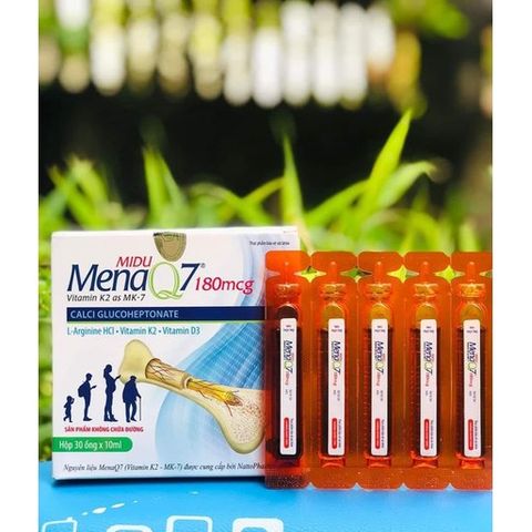 Midu MenaQ7 180mcg - Thực Phẩm Bổ Sung Phát Triển Chiều Cao Cho Trẻ Em Và Người Lớn - Giúp Xương Khỏe Mạnh, Tăng Cường Canxi