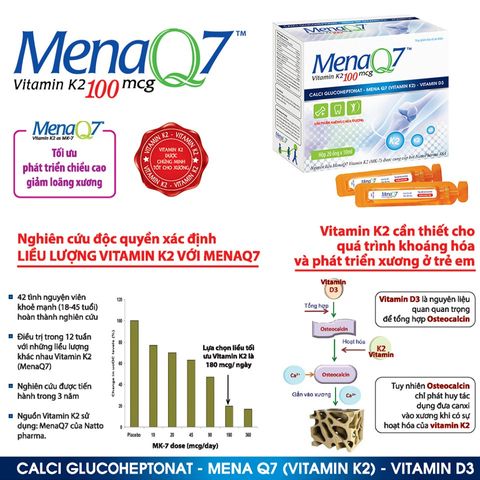 Midu MenaQ7 180mcg - Thực Phẩm Bổ Sung Phát Triển Chiều Cao Cho Trẻ Em Và Người Lớn - Giúp Xương Khỏe Mạnh, Tăng Cường Canxi