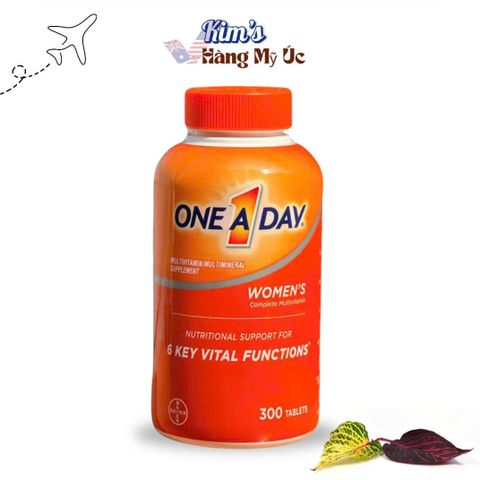 Vitamin tổng hợp One A Day Women - Dinh dưỡng cho nữ dưới 50 tuổi, tăng cường sức khỏe, làm đẹp da, hỗ trợ chức năng não bộ