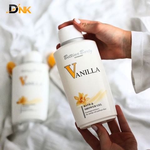 Sữa Tắm Bettina Barty Vanilla 500ml Chính Hãng Đức 2025 - Dưỡng Ẩm Mềm Mịn, Hương Vani Ngọt Ngào, Thuần Chay