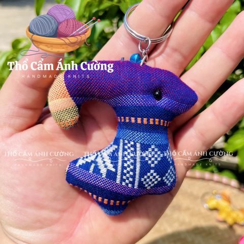 Móc Khóa Thổ Cẩm Dân Tộc Thái Hình Con Vật Dễ Thương - Phụ Kiện Thời Trang Thủ Công Ý Nghĩa, Quà Tặng Độc Đáo
