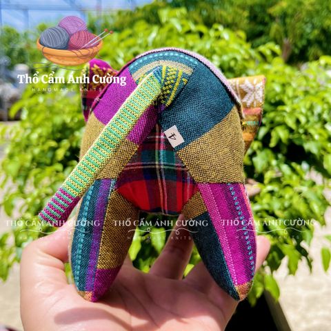 Thú Nhồi Bông Con Voi Thổ Cẩm Dân Tộc Thái - Gấu Bông Siêu Dễ Thương, Quà Tặng Ý Nghĩa Cho Bé Yêu
