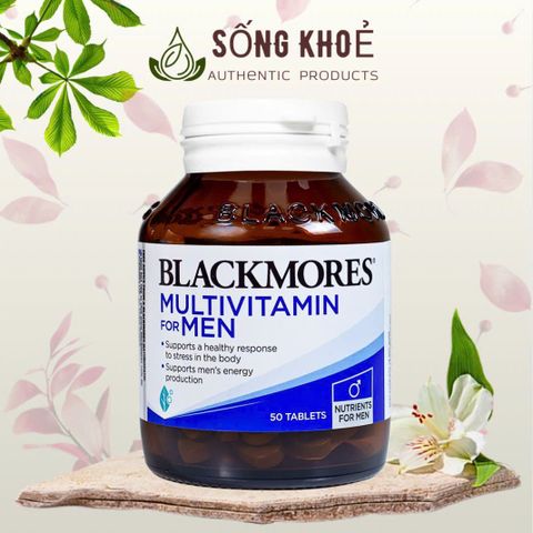 Viên uống tổng hợp vitamin Blackmores cho nam giới - Hỗ trợ sức khỏe, năng lượng và miễn dịch - 50 viên