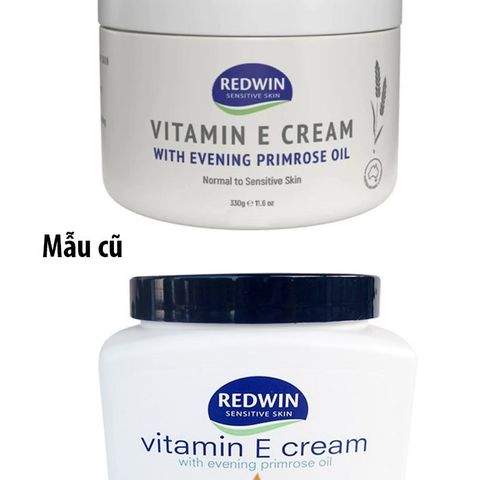 Kem Dưỡng Ẩm Redwin Vitamin E & Tinh Dầu Hoa Anh Thảo Úc - Hũ 300g Dưỡng Da Mềm Mại, Ngăn Ngừa Lão Hóa, Phục Hồi Ẩm