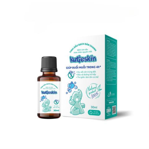 Tinh Dầu Bạch Đàn Chanh Kutieskin Tự Nhiên - Đuổi Muỗi, Làm Dịu Vết Đốt, Giữ Ấm Cơ Thể Cho Bé, An Toàn Cho Trẻ Em