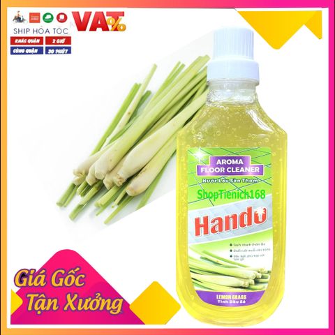 Nước Lau Sàn Đậm Đặc Siêu Sạch Hando 1L - Hương Xả Tự Nhiên An Toàn, Diệt Khuẩn, Sáng Bóng Bề Mặt Sàn
