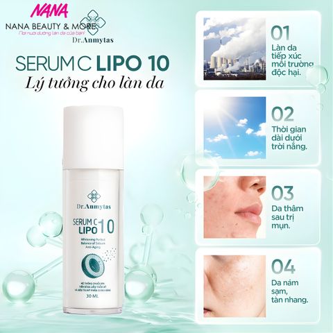 Tinh Chất Vitamin C Lipo 10 Dr.Anmytas - Serum Làm Sáng, Chống Oxy Hóa, Dưỡng Ẩm Da Nhạy Cảm - 30ml