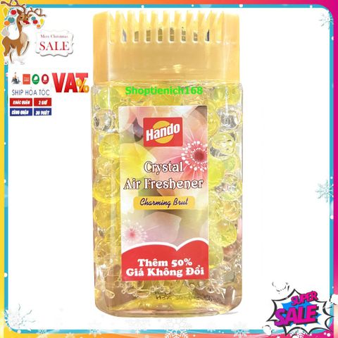 Bộ 4 Sáp Thơm Cao Cấp Hando 150g - Hương Hoa Tự Nhiên: Rose, Jasmine, Charming Brut, Orchid - Trang Trí Không Gian, An Toàn Cho Sức Khỏe