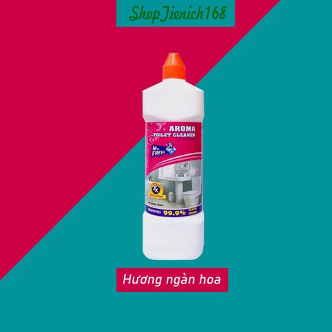 Nước Tẩy Bồn Cầu Diệt Khuẩn Mr.Fresh 1000ml - Hương Quế Tươi Mát, An Toàn Cho Nhà Tắm