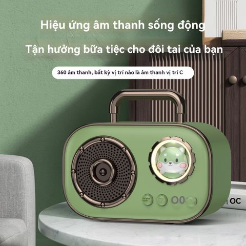 Loa Mini Bluetooth DZ006 Không Dây Di Động Nghe Nhạc Ngoài Trời - Thiết Kế Dễ Thương, Pin Dài, Âm Thanh Chất Lượng HIFI