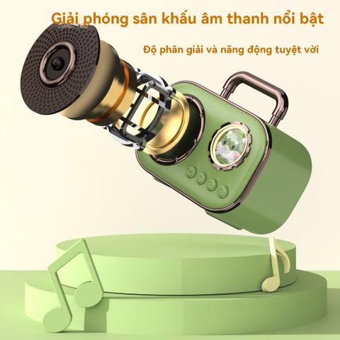 Loa Mini Bluetooth DZ006 Không Dây Di Động Nghe Nhạc Ngoài Trời - Thiết Kế Dễ Thương, Pin Dài, Âm Thanh Chất Lượng HIFI