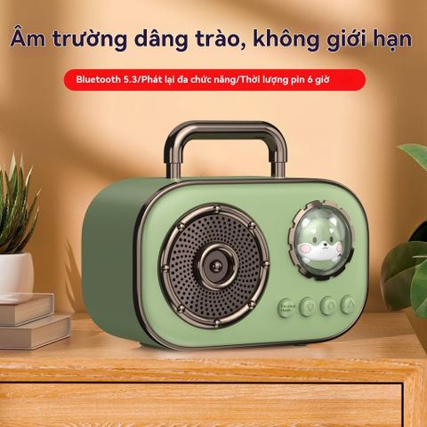 Loa Mini Bluetooth DZ006 Không Dây Di Động Nghe Nhạc Ngoài Trời - Thiết Kế Dễ Thương, Pin Dài, Âm Thanh Chất Lượng HIFI