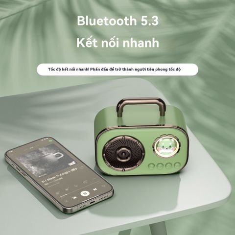 Loa Mini Bluetooth DZ006 Không Dây Di Động Nghe Nhạc Ngoài Trời - Thiết Kế Dễ Thương, Pin Dài, Âm Thanh Chất Lượng HIFI