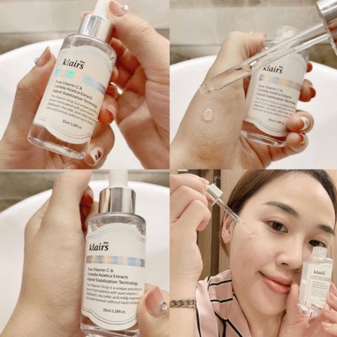 Serum Klairs Vitamin C Freshly Juiced Vitamin Drop 35ml - Dưỡng Sáng, Mờ Thâm Nám Cho Da Nhạy Cảm, Phục Hồi Và Trẻ Hóa Da