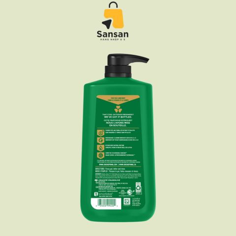 Sữa Tắm Gội Irish Spring 5 in 1 887ml - Gel Tắm Nam giúp Sạch Sẽ và Tươi Mát - Hương Cam Bergamot & Khuynh Diệp