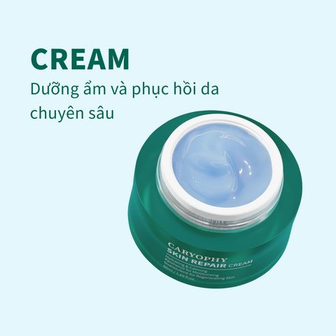 Kem Dưỡng Ẩm Phục Hồi Caryophy Skin Repair Cream 50ml - Giải Pháp Cấp Ẩm và Chăm Sóc Da Khô Hiệu Quả, Không Gây Nhờn