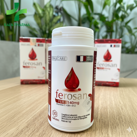 Viên Uống FEROSAN Bổ Sung Sắt, Axit Folic & Vitamin C - Cải Thiện Sức Khỏe, Hỗ Trợ Tăng Cường Máu (30 Viên)