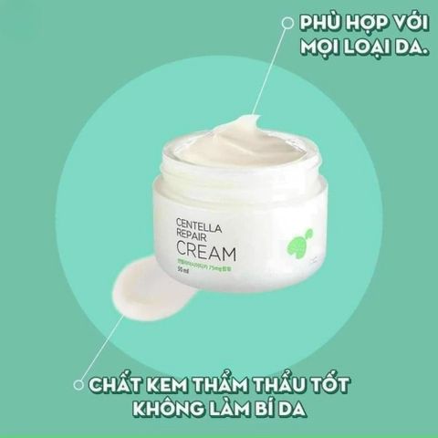 Kem Dưỡng Da Rau Má Goodndoc Centella Repair Cream 50ml – Phục Hồi Da Nhạy Cảm, Dưỡng Ẩm Chuyên Sâu, Bảo Vệ Da Dưới Tác Nhân Môi Trường