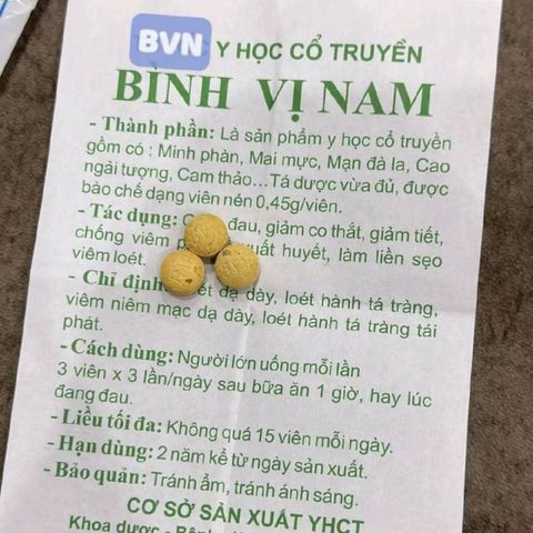 Bình Vị Nam Hỗ Trợ Tiêu Hóa - Viên Uống 100 Viên - Dùng Cho Người Lớn và Trẻ Em 6-12 Tuổi - Thông Tiêu Hóa Tốt Hơn