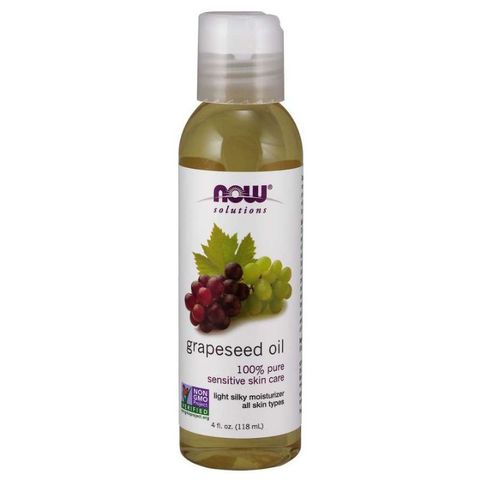 Dầu Hạt Nho Now Grapeseed Oil 100% Nguyên Chất - Dưỡng Da Nhạy Cảm, Khắc Phục Da Khô, Chống Lão Hóa, Không Gây Mụn