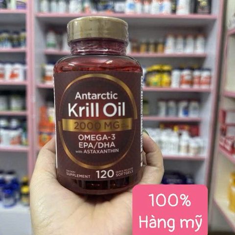 120 viên Dầu nhuyễn thể Carlyle Antarctic Krill Oil 2000mg Omega 3 - Bổ sung Omega-3 tốt cho tim mạch, não bộ, khớp và giảm viêm khớp.