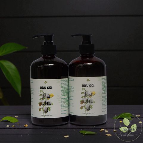 Dầu Gội Thảo Dược Hà Thủ Ô Lam Mộc | Organic Shampoo Không Silicone & Paraben, Kích Thích Mọc Tóc, Giảm Rụng & Dưỡng Mượt Tóc