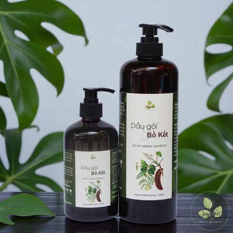 Dầu Gội Thảo Mộc Bồ Kết Lam Mộc - Giảm Gãy Rụng, Kích Thích Mọc Tóc, An Toàn Cho Nam Nữ, Không Silicone, Không Paraben, Tóc Bóng Mượt