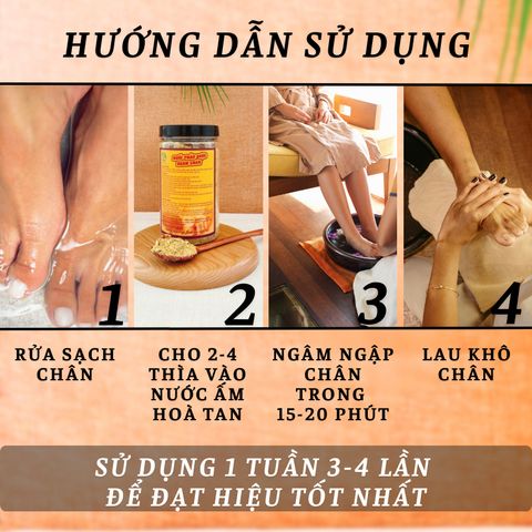 Muối Ngâm Chân Thảo Dược Thuốc Bắc Lam Mộc 500g - Detox, Thư Giãn, Giảm Đau Nhức Xương Khớp, Spa Tại Nhà
