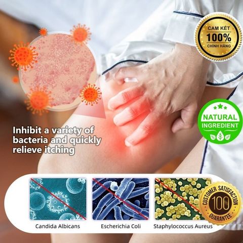 Kem Bôi Ngứa Vùng Kín 100% Tự Nhiên cho Nam Nữ - Giảm Ngứa, Nấm và Mụn Sinh Dục, Dưỡng Ẩm và Chống Nhiễm Khuẩn