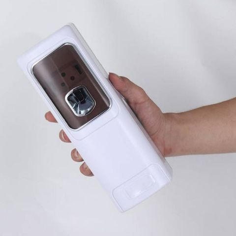 Máy Xịt Thơm Tự Động - Thiết Bị Phun Xịt Nước Hoa Dùng Trong Nhà Bếp, Chất Liệu Nhựa ABS, Màu Trắng, Hàng Chính Hãng HTX (TV1376)