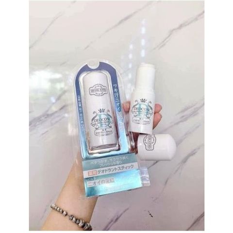Lăn Khử Mùi Đá Khoáng DeoconC Stick Nhật Bản - Không Mùi, Không Chất Tạo Màu, Giữ Khô Thoải Mái Cả Ngày, Đặc Biệt Dành Cho Nam Nữ
