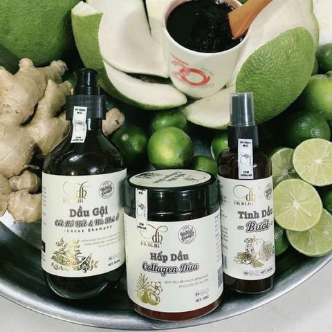 Combo 3 Chai Dầu Gội, Dầu Xả và Xịt Bồ Kết Hà Thủ Ô, Dừa Dr DIHI Hỗ Trợ Mọc Tóc, Giảm Rụng Tóc, Tóc Dài Nhanh 2024
