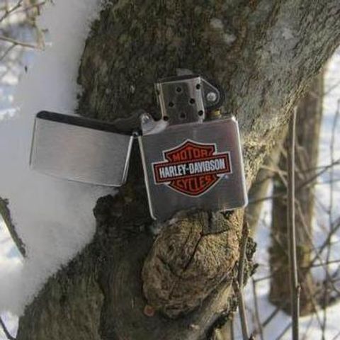 Zippo 200HD.H252 - Bật Lửa Brushed Chrome Có Logo Harley Davidson - Quà Tặng Điểm Nhấn Phong Cách Chất Lừ