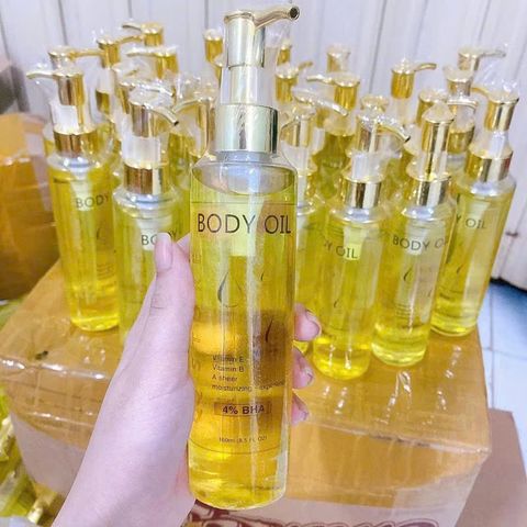 Dầu Dưỡng Thể Body Oil 4% BHA - Cấp Ẩm, Săn Chắc Da, Thấm Nhanh, Phù Hợp Với Da Khô, Sần, Tăng Độ Đàn Hồi
