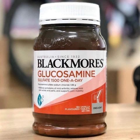 Viên bổ xương khớp Glucosamine Blackmores 1500mg - 180 viên hỗ trợ giảm đau khớp và tăng cường sức khỏe xương khớp hiệu quả.