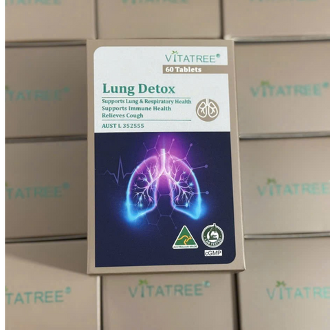 Viên Uống Bổ Phổi Vitatree Lung Detox 60 Viên - Hỗ Trợ Thải Độc Phổi, Cải Thiện Sức Khỏe Hệ Hô Hấp Tự Nhiên