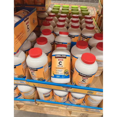 Kẹo Ngậm Vitamin C Kirkland Signature 500mg Lọ 500 Viên - Tăng Cường Hệ Miễn Dịch, Hương Vị Trái Cây Ngon Miệng