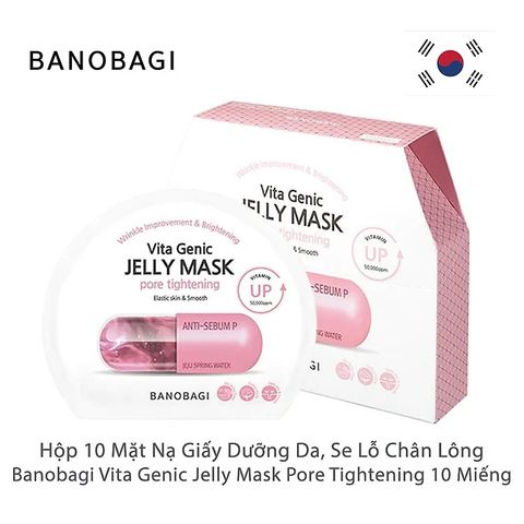 Mặt nạ dưỡng da Vita Genic Jelly Mask BANOBAGI Hộp 10 miếng( Hàng nhập khẩu, có tem chống hàng giả ) 403192