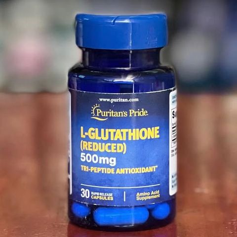 Viên Uống Trắng Da Glutathione Puritan's Pride 500mg 30 Viên - Tăng Cường Sức Đề Kháng và Làm Sáng Da Tự Nhiên
